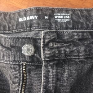 Old Navy Gray Wide Leg Jeans